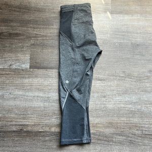 Lululemon Light Gray Crops 17” | Size 4